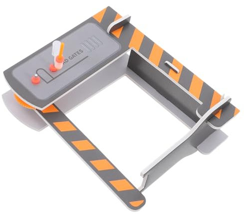 Toddmomy 2 Stück Modell Eisenbahn Bahnübergang mit Signal und für Hand Augen Koordination Konstruktionsspielzeug für Erwachsene für Kreative Lernspiele