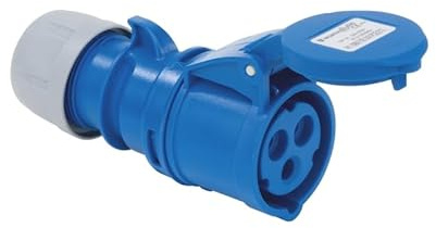 Würth CEE-Kupplung 16A 230V 3-polig, 6h, IP44 – Robuster Industriestecker mit Schraubklemmen für Werkstatt, Baustelle, Camping, Marine & Industrie