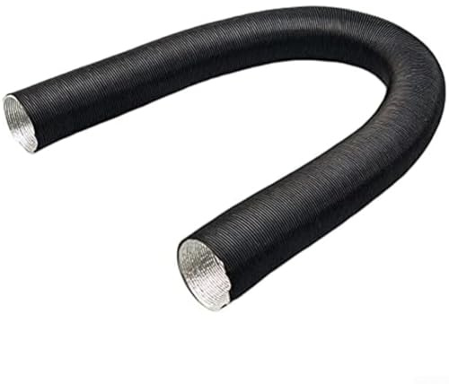 SiSinkal 60 mm Aluminium-Heizungsk, Standheizung, Ansaugschlauch, schwer entflammbar, Flexibles Rohr für Fahrzeug-Luftsysteme (80 cm)