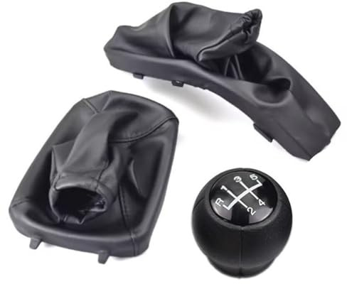 VRTYVEYBB Für Opel PU Leder Auto Schaltmanschetten für Astra II für G für Zafira A 1998–2010 Handbremsschalthebel Abdeckung