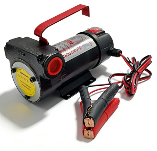 PORFOYO Pompa diesel, 12 V, 200 W, pompa di aspirazione dell'olio, pompa di travaso elettrica, 45 l/min, pompa di aspirazione, pompa dell'olio combustibile, pompa di ricambio dell'olio, per cherosene