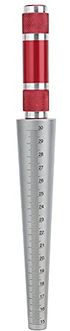 Calibrador cónico de agujeros, calibrador de apertura cónica de acero inoxidable, herramienta de medición de alta precisión para diámetros interiores y barrenas con 4 tamaños de ra (15-30 mm)