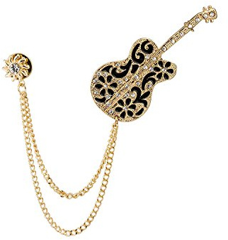 Broche pour homme en pierre dorée avec soleil et chaîne suspendue, épinglette pour manteau, costume, cadeau de mariage, fête, col de chemise, accessoires dorés, Métal