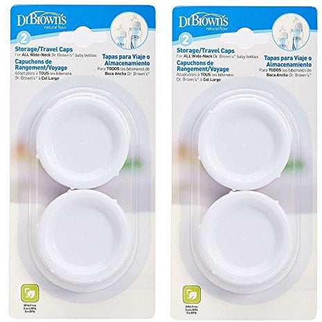 Dr Browns Options Travel Caps - 2 Pack (4 Caps) - Multipack