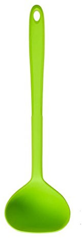 Kochblume Schöpfkelle L | Premium-Silikon & BPA frei| Hitzebeständig | Spülmaschinenfest | 30cm | Farbe: limette