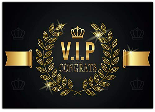 A4 XXL Glückwunschkarte V.I.P. CONGRATS mit Umschlag - edle VIP Klappkarte für alle Anlässe wie Geburtstag Hochzeit Jubiläum Karte von BREITENWERK