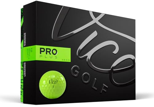 Vice Golf Pro Plus 2020 | 12 Golf Bälle | Eigenschaften: 4-Piece Cast Urethan, maximale Länge, reduzierter Driver Spin | Mehr Farben: Weiß, Neon Red | Profil: Für fortgeschrittene Golfer