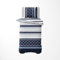 Nautica Home Knot BETTWÄSCHE Set Satin 100% Baumwolle Wendebettwäsche Mit Reißverschluss YKK 135X200 + 80X80 Kissenbezug Single 1 Person