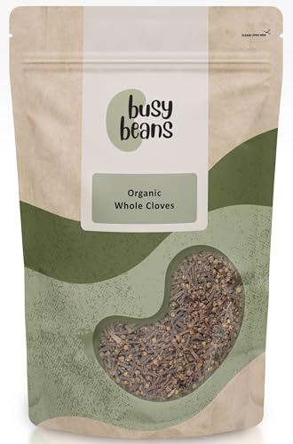 Organic Whole Cloves 100g | Organic Dried Cloves | Premium Aromatic Spice for Cooking, Baking & Herbal Tea | by Busy Beans