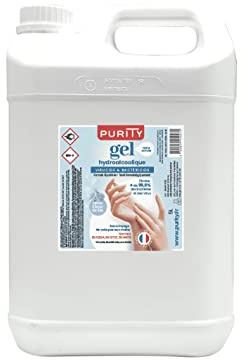 Bidon de 5 litres Gel Hydroalcoolique Parfum Fleur de Lin