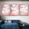FFLSDR Style japonais impressions sur toile printemps fleurs de cerisier Tableau art bureau peinture photo salon décor à la maison-50x70cmx3 sans cadre