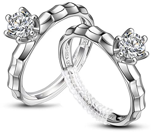 Pack of 20 Silicone Ring Adjuster for Loose Rings, Ring Size Adjuster Invisible for Women and Men, Assorted Sizes of Ring Sizer