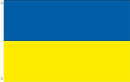 UKRAINE FAHNE FLAGGE zur EM 150x90cm große Flaggen Fahnen für Fahnenmast