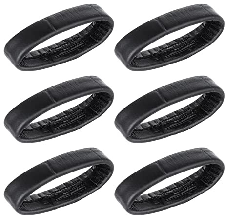 Cobee 6 Stück Ersatzschlaufen für Uhrenarmbänder aus Leder