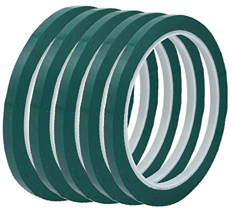 Dichtungsstreifen, Dichtungsstreifen, 5 Stück, 5 mm Breite, 50 m Länge, einseitig, isoliert, Klebeband, Grün (5 Stück, 5 mm Ancho, 50 m Länge, Cinta, Aslada eléctrica de un Solo lado,