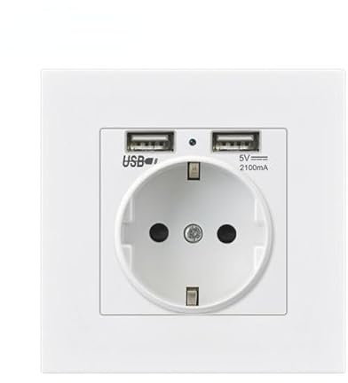 Presa di corrente per telecamera spia WiFi 1080P e 2 porte USB 5V 2A