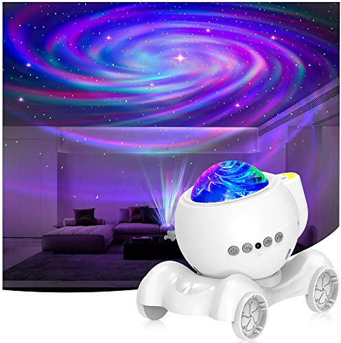 Galaxy Projector, Star Projector Night Light for Bedroom with Bluetooth Speaker, 14 Color Effects, Voice Control, Remote Control, White Noise, Night Lights for Adults Kids Gift, Room Decor, Christmas