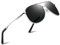 wearPro Sonnenbrille-Herren-Damen-Polarisiert Premium Metallrahmen Sonnenbrillen Unisex mit UV400 Schutz Vintage Schwarz Fahrerbrille (2-Silberner Rahmen/Schwarze Linsen)