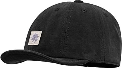 CLAPE Herren Basecap mit Kurzem Schirm Flip Flat Brim Baseball Cap Vintage Unstructured Dad Hat Verstellbar Schildkappe Leicht Cycling Cap Black DY10
