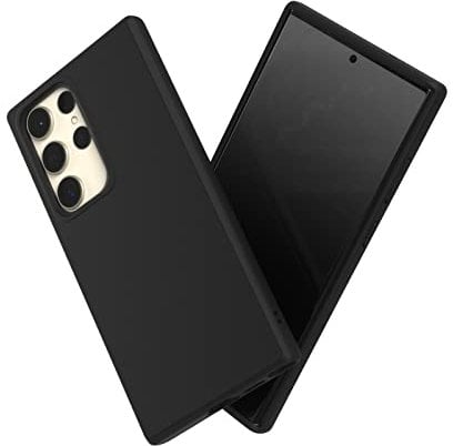 RhinoShield Case kompatibel mit [Galaxy S23 Ultra] | SolidSuit - Stoßdämpfende & schlanke Schutzhülle mit Premium Finish - 3.5 Meter Fallschutz - Klassik Schwarz