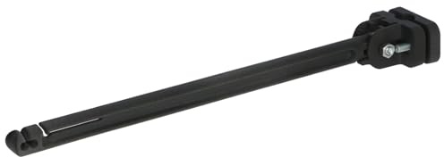 AKO Fencing WolfStop - Ergänzungsset für Weidenetze (10er Set, Schwarz, aus Thermoplast + Fiberglas, Länge 24 cm, Weidennetze, Wildabwehrnetze) 27256