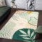 KIMODE Grün Pflanze Teppich Schlafzimmer 90 x 150cm, Waschbarer Modern Kurzflor Küchenläufer Weich rutschfest Wohnzimmer Teppiche für Küche Esszimmer Kinderzimmer Eingangsbereich