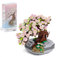 Kit di blocchi di bonsai di piante grasse, mini bonsai di fiori di ciliegio, mini particelle creative fai da te, collezione botanica, set di giocattoli per adulti (albero di Sakura, 426 pezzi)