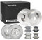RIDEX 3405B0318 Bremsenset Hinten & Vorne & Belüftet 263,8 & 279,6mm - Bremsen Set mit Bremsscheiben und Bremsbeläge Satz