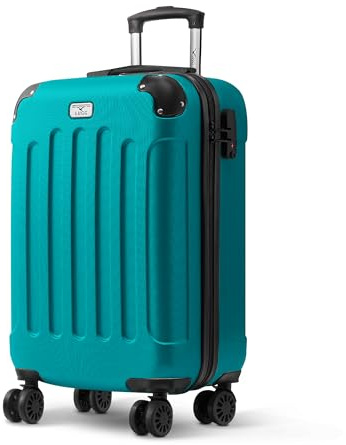LUGG 20 Inch Skywander Lightweight Travel Cabin Bag - Carry On Approved Suitcase, ABS Shell Protection, Water Resistant & Safe Locking System - Easyjet Overhead Compliant (55x35x23cm)