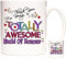 KAZMUGZ Tasse aus Keramik, Aufschrift Thank You for Being A Totally Awesome Maid of Honor, Geschenk für Brautjungfern.