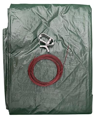 poolomio® Winterplane Winterabdeckung für Pool Oval 6,25 x 3,60 m | Schwimmbad Abdeckplane Überwinterung gewebegestärkt 110g/m² | inkl. Befestigungsschnur