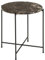 möbelando Beistelltisch >Avila< in Braun, Marmor, Stahl - 45x42cm (HxD)