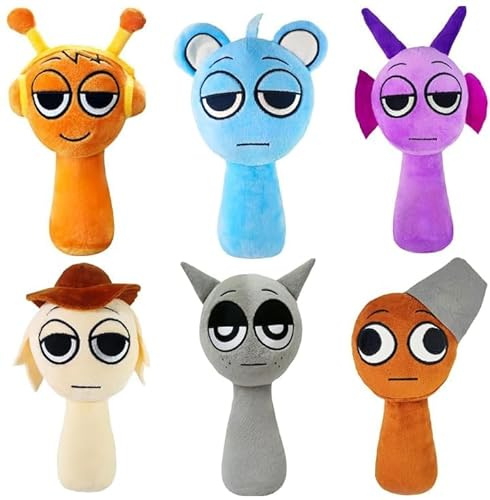 Omagie Sprunki PlüSchtier,9.8zoll Lustige Sprunki Plushies FüR Gaming-Fans,Weihnachten Geburtstag Geburtstage FüR4 5 6 7 8 9 10+Jahre Alt StrumpffüLler,Super Weiches Sammelbares PlüSchtier
