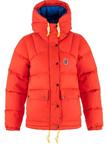 Fjällräven Damen Expedition Down Lite Jacke, Flame Orange/Un Blue, XL