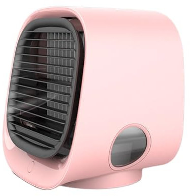 AUklOPVZZ Ventilador de refrigeración por agua, mini ventilador de aire portátil para el hogar, ventilador, secador de pelo, Rosa
