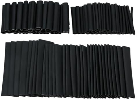 Tubo Termoretráctil Para Cables-127X Tubo Termoretráctil Para Cables Eléctricos Industriales, Surtido De 7 Tamaños De Manguitos Para Cables Eléctricos Para Una Protección Duradera Del Aislamiento