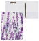 Runder Ringbuch, 3,8 cm, violettes Lavendelfeld, mit Klemmbrett, 1 Packung, Schulhefter, Hardcover