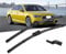 YZCSYBBF Autowischer RHD Und LHD Frontwischerblätter 24+20 Für Audi A4 B9 S4 RS4 Avant 2015-2024 Passend Für Scheibenwischer Mit Druckknopf Scheibenwischerblätter(Left)