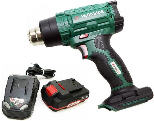 Pistolet à air chaud sans fil 20 V PHLGA 20-Li C2 avec 3 buses (1 batterie 2 Ah)
