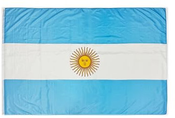 Bandiera Argentina da Esterno 225x150cm Bandiera Balcone Rinforzato e 2 Occhielli Metallici Bandiera XL (Argentina, 225x150cm)