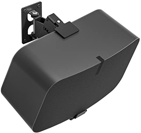 notiela Neigbare und schwenkbare Lautsprecher-Wandhalterung für Sonos 5 und Play 5 - Robuste Halterung für Sonos Five und Play 5 Gen 2, Schwarz