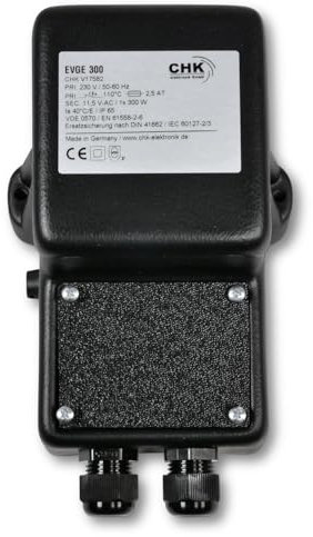 Sicherheitstrafo 300 Watt V17582 - Trenn-Transformator für Schwimmbadleuchten - Made in Germany - VDE 0570-2-4 & EN 60598-2-18 zertifiziert - IP65 Schutz - Kurzschluss- & Überlastschutz