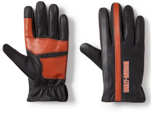 Harley-Davidson Legacy Perforated Sommer Leder Handschuhe, XL