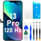 DIGI4U LCD für iPhone 13 Pro Display Bildschirm Ersatz, 6,1 Full HD 3D Touch Truetone 𝑭𝒂𝒄𝒆𝑰𝑫 für iPhone 13 Pro Display Digitizer Reparaturkits(A2638, A2483, A2636, A2639, A2640)