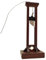 Weduspaty Guillotine, Mini Guillotine, poêle en Bois Modèle de Cage de Prison Miniature Soldats Figurines Accessoires pour Adultes Enfants