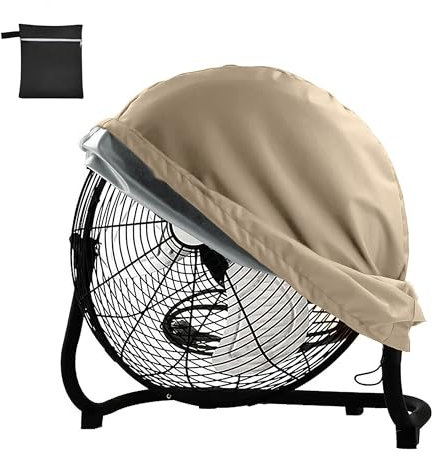 RPET Cover Industrial Fan Cover for 18&20 High Velocity Fans Waterproof Dustproof Oxford Fabric Cover,Fits Drive Drum/Floor, Indoor & Outdoor Use