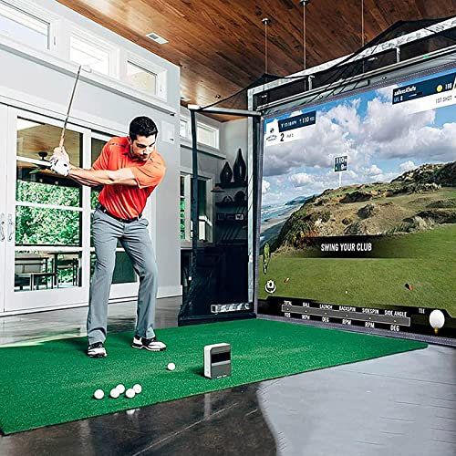 Indoor Golf Simulator for Home & Commercial Use, HD Impact Screen Included, Compatible with All Golf Launch Monitors for Effective Training