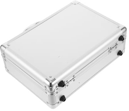UKCOCO Maletín Rígido de Aleación de Aluminio con Asa Portátil Estuche para Herramientas y Accesorios Caja de Almacenamiento para Cosméticos Instrumentos
