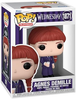 Funko POP! TV: Wednesday - Agnes DeMille | Official Merch - Collectable Vinyl Figurine for Shelf Display - Birthday Gift Idea for Fans and Collectors