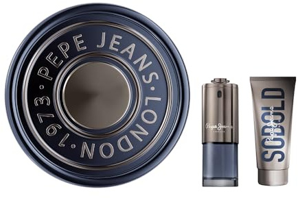 Pepe Jeans SoBold For Him Parfüm Herren Geschenkset 2 Teile Männer Eau de Parfum 100ml und Duschgel 100ml Holziges Aromatisches Duftset Herren Parfüm